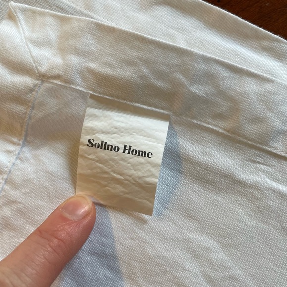 Solino Home Cotton Linen Table Runner – 14 x 108 Inch, White Table Runner - Picture 14 of 14